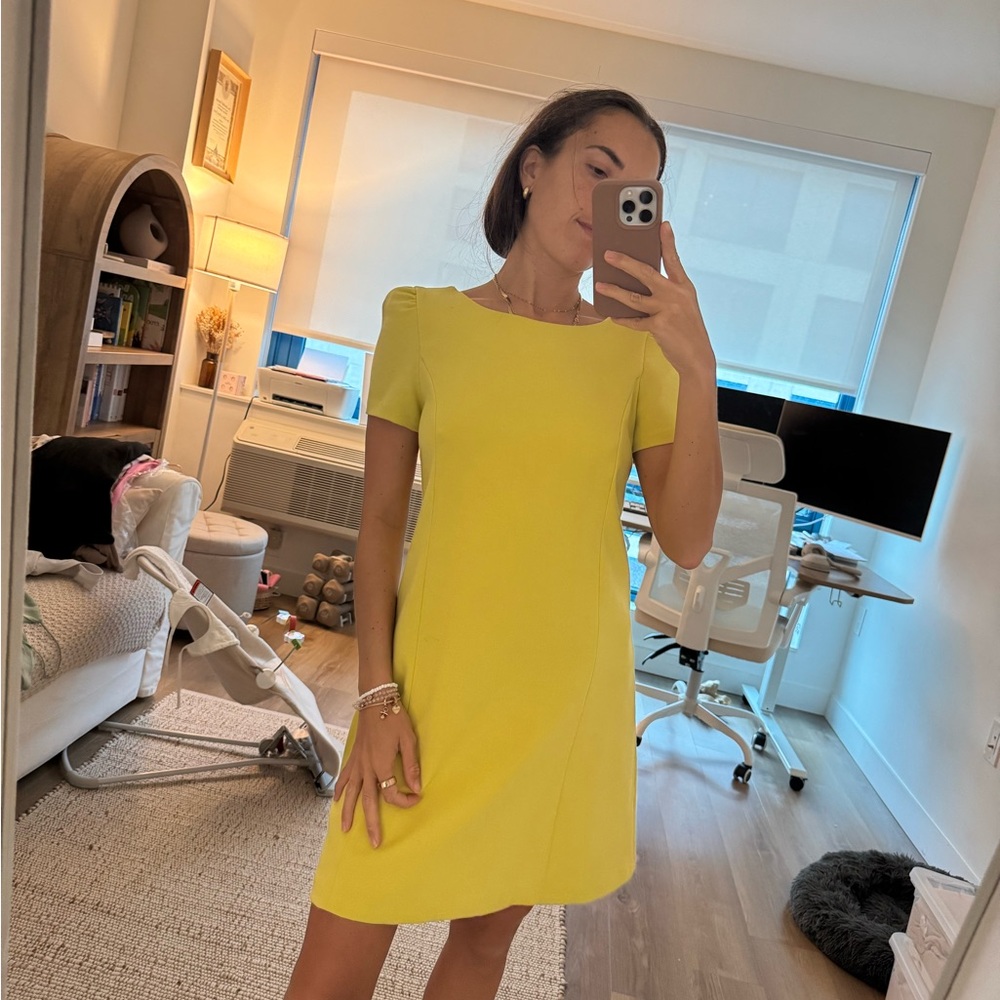 Zara Yellow Short Sleeve Dress